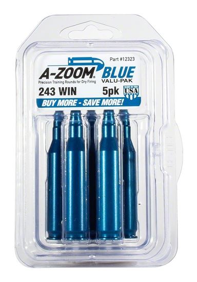 Picture of A-Zoom 12323 243 Win Snap Cap, Blue, 5Pk