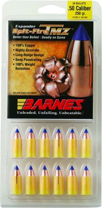 Picture of Barnes 30598 Muzzleloader Bullets 50Cal 250Gr TMZ BT w/Sabots Per 24