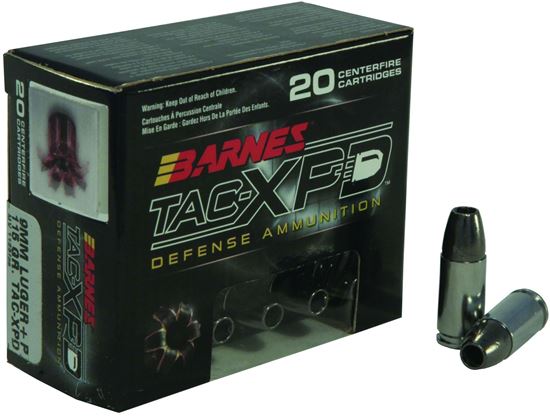 Picture of Barnes 21551 TAC-XPD Pistol Ammo 9MM, TAC-XP HP, 115 Gr, 1125 fps, 20 Rnd, Boxed
