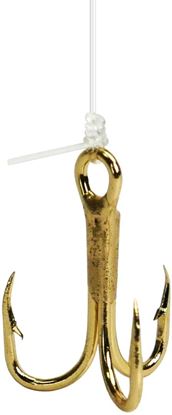 Picture of Bear Paw Gold Treble Snelled Hook