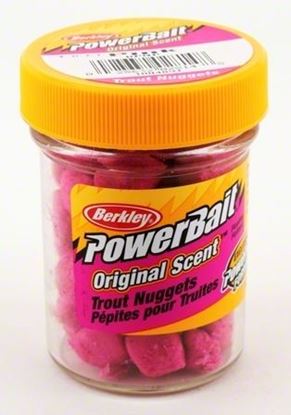 Picture of Berkley BPNP PowerBait Biodegradable Power Nuggets Pink 1.1oz Jar