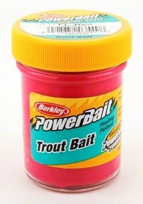 Picture of Berkley BTBFR2 PowerBait Trout Bait Fl. Red 1.75oz Jar (112090)