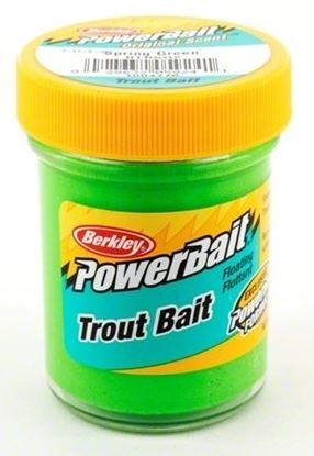 Picture of Berkley BTBSG2 PowerBait Trout Bait Spring Green 1.75oz Jar