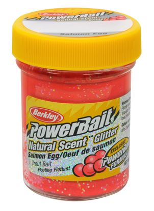 Picture of Berkley BGTSSER2 PowerBait Glitter Trout Bait Salmon Egg Scent Red 1.75oz Jar (128113)