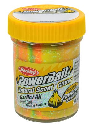 Picture of Berkley BGTGRB2 PowerBait Glitter Trout Bait Garlic Scent Rainbow 1.75oz Jar (128117)