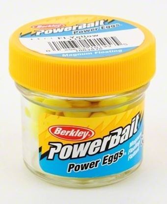 Picture of Berkley FEFY PowerBait Power Eggs Floating Magnum Fl. Yellow 1oz Jar (112097)