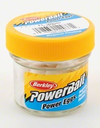 Picture of Berkley FEFW PowerBait Power Eggs Floating Magnum White 1oz Jar (112099)