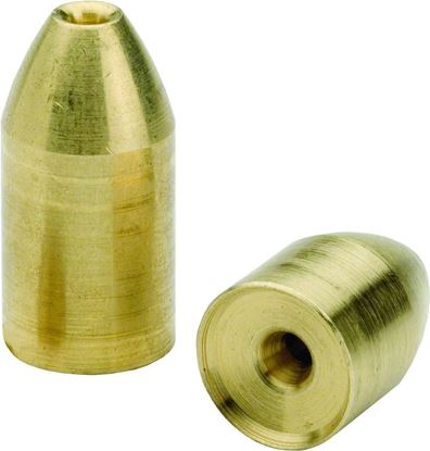 Picture of Bullet Weights Diamond Polished Brass Slip Sinkers