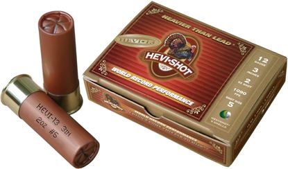Picture of HEVI-Shot 43024 Hevi-13 Shotshell 12 GA, 3 in, No. 4, 2oz, 1090 fps, 5 Rnd per Box