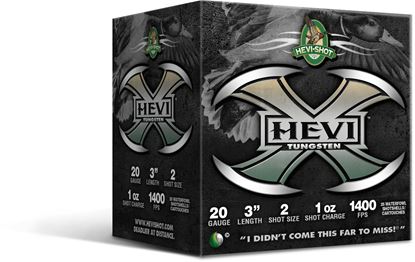 Picture of HEVI-Shot 52302 HEVI-X 20 gauge 3", 1oz.,#2- 25 count box.
