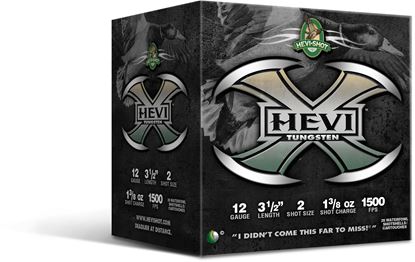 Picture of HEVI-Shot 50352 HEVI-X 12 gauge 3.5", 1.375oz.,#2- 25 count box
