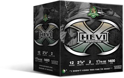 Picture of HEVI-Shot 50274 HEVI-X 12 gauge 2.75", 1.0625oz.,#4- 25 count box