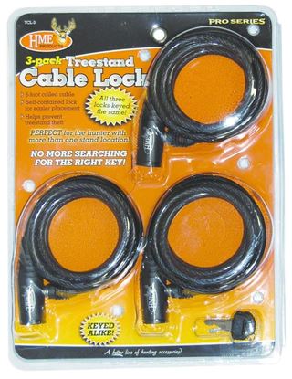 Picture of HME HME-TCL-3 Treestand Cable Lock (3 Pack)
