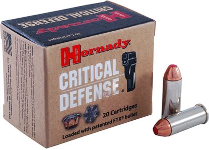 Picture of Hornady 90700 Critical Defense Pistol Ammo 44 SPL, FTX, 165 Gr, 900 fps, 20 Rnd, Boxed