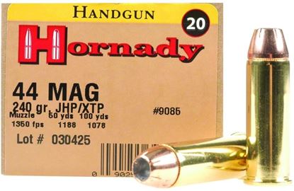 Picture of Hornady 9085 XTP Custom Pistol Ammo 44 MAG, 240 Gr, 1350 fps, 20 Rnd, Boxed