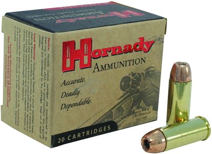 Picture of Hornady 9138 Custom Pistol Ammo 480 RUGER, XTP, 325 Gr, 1350 fps, 20 Rnd, Boxed