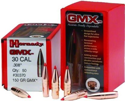 Picture of Hornady 22273 GMX Lead Free Rifle Bullets 22Cal .224 55Gr Copper Alloy 50Rd