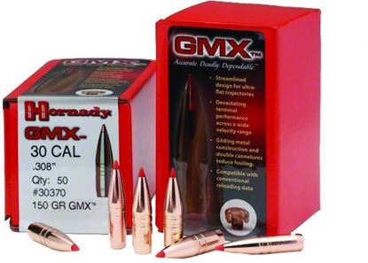 Picture of Hornady 27190 GMX Lead Free Rifle Bullets 270/6.8 .277 100Gr GMX 50rd