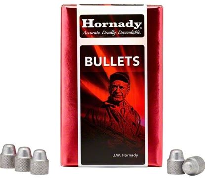 Picture of Hornady 10428 Lead Pistol Bullets, 38 CAL .358 158 Gr SWC/HP