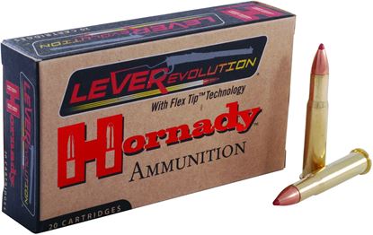 Picture of Hornady 82732 LEVERevolution Rifle Ammo 32 WIN, FTX, 165 Grains, 2410 fps, 20, Boxed