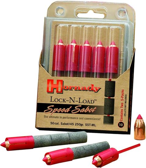Picture of Hornady 67273 Muzzleloading Sabots with Bullets 50Cal Low Drag w/45Cal 250 SST 20Rnd