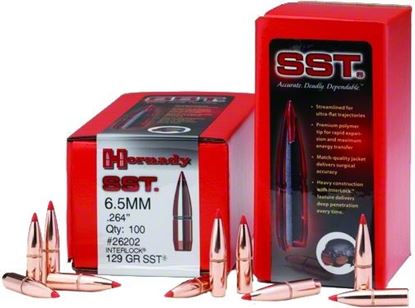 Picture of Hornady 26173 SST Rifle Bullets 6.5MM .264 123Gr SST