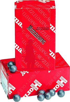 Picture of Hornady 6093 50 Cal .495 Lead Balls, 100/Box