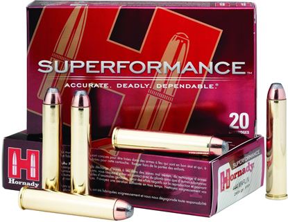 Picture of Hornady 82453 Superformance Rifle Ammo 444 MARLIN, InterLock FP, 265 Grains, 2400 fps, 20, Boxed