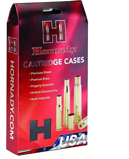 Picture of Hornady 86286 Unprimed Rifle Cartridge Case 264 WIN MAG, 50 Pack