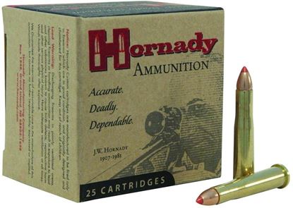 Picture of Hornady 8302 Varmint Express Rifle Ammo 22 HORNET, V-MAX, 35 Grains, 3100 fps, 25, Boxed