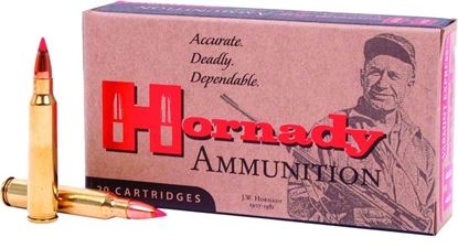 Picture of Hornady 8327 Varmint Express Rifle Ammo 223 REM, V-MAX, 55 Grains, 3240 fps, 20, Boxed