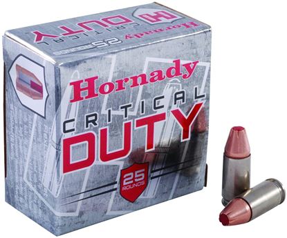 Picture of Hornady 90226 Critical Duty Pistol Ammo 9MM Luger +P, FlexLock, 135 Gr, 1110 fps, 25 Rnd, Boxed