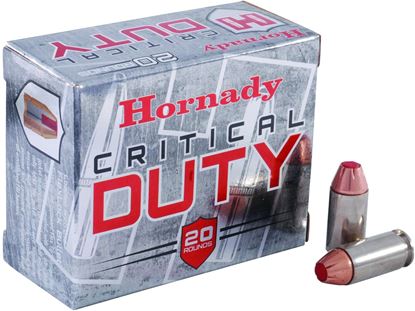 Picture of Hornady 91376 Critical Duty Pistol Ammo 40 S&W, FlexLock, 175 Gr, 1010 fps, 20 Rnd, Boxed