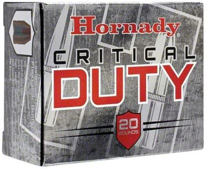 Picture of Hornady 90216 Critical Duty Pistol Ammo 9MM + P Luger 124 Gr Flexlock, Duty