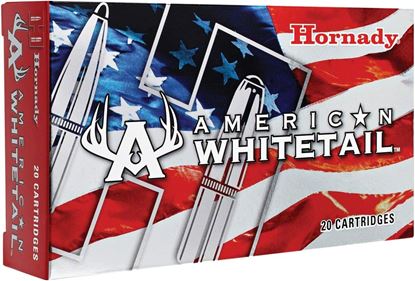 Picture of Hornady 81489 American Whitetail Rifle Ammo, 6.5 CREED, 129gr, Interlock BTSP, 2820 FPS, 20 Rnds