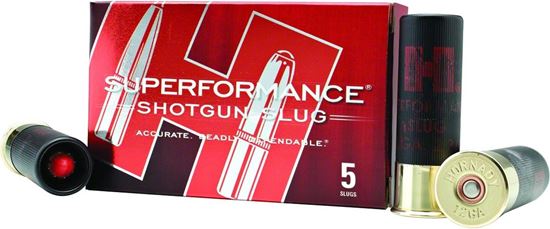 Picture of Hornady 86236 Superformance Shotgun Slugs 12 GA, 2-3/4 in, 11/16oz, 1950 fps, 5 Rnd per Box