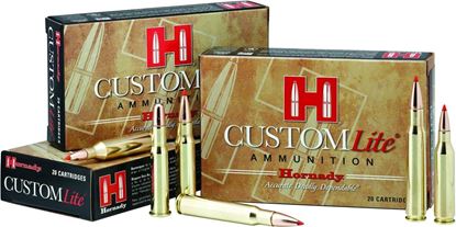 Picture of Hornady 80526 Custom Lite Rifle Ammo 270 WIN, SST, 120 Grains, 2675 fps, 20, Boxed