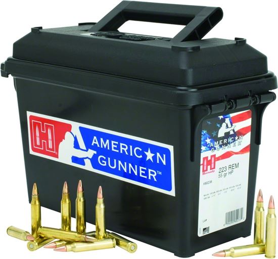 Picture of Hornady 80238 American Gunner Rifle Ammo Can, 247 Rnds, 223 55Gr Match In MTM-Case Guard Ammo Can