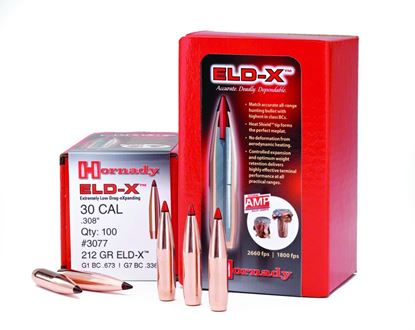 Picture of Hornady 2635 ELD-X Rifle Bullet 6.5mm .264 143 Gr ELD-X 100Rnd