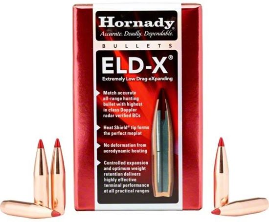 Picture of Hornady 33210 ELD-X Rifle Bullet 338 Cal .338 230 Gr ELD-X