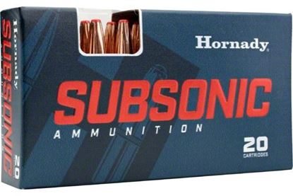 Picture of Hornady 80877 Hornady Subsonic Ammo 300 Blackout 190 Gr Sub-X