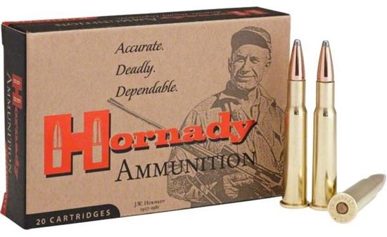 Picture of Hornady 81202 Custom Rifle Ammo 30-40 Krag 180 Gr Interlock