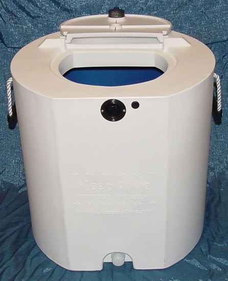 Picture of Keepalive KA30001WB Round Tnk 30Gal Wht/Blu