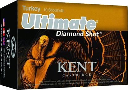 Picture of Kent C203TK36-5 Ultimate Diamond Shot Turkey Shotshell 20 GA, 3 in, No. 5, 1-1/4oz, Max Dr, 1300 fps, 10 Rnd per Box