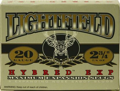 Picture of Lightfield LF-20 Hybred EXP Maximum EXPansion Sabot Slugs 20 GA, 2-3/4 in, 7/8oz, Max Dr, 1500 fps, 5 Rnd per Box