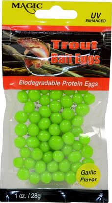 Picture of Magic 3147 Trout Bait Eggs Chartreuse/Garlic 1 oz Bag