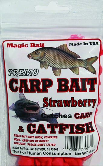 Picture of Magic Bait 23-24 Strawberry Dough Bait, Catches All Dough Biting Fish, 3oz bag