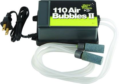 Picture of Marine Metal A-2 110 Air Bubbles II Pump 110V AC W/Tubing 2 Air Stones & Wgts