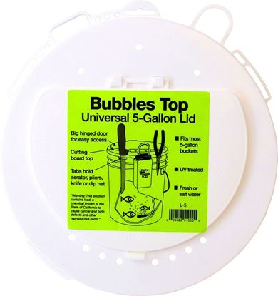 Picture of Marine Metal L-5 Bubbles Top 5 Gal Universal Lid W/Tabs