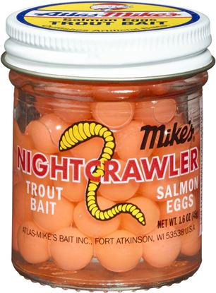 Picture of Mike's 1040 Nightcrawler Salmon Eggs Salmon 1.1 oz Jar (396259)